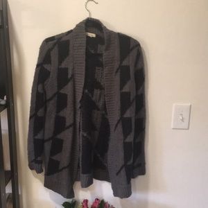 Silence + Noise Grey patterned Cardigan